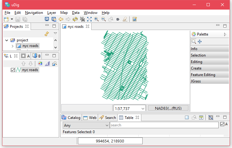 uDig loaded layer